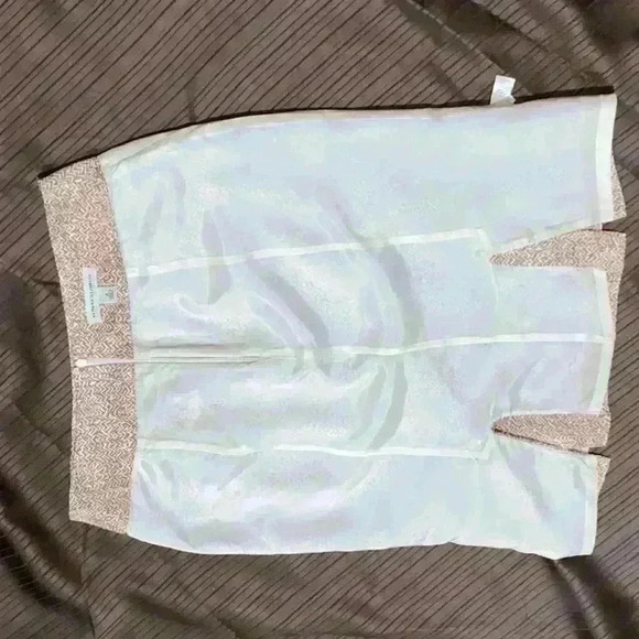 Banana Republic Brown and White Pencil Skirt Size 6 NWOT - Picture 8 of 8